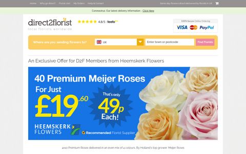 An Exclusive Offer for D2F Members from Heemskerk Flowers