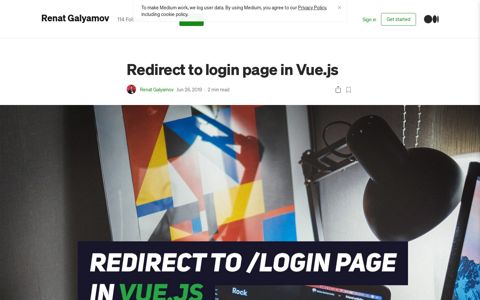 Redirect to login page in Vue.js. In this tutorial, you'll learn ...