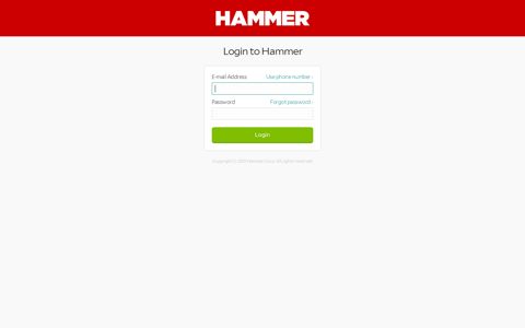 Login to Hammer - Hammer Corp
