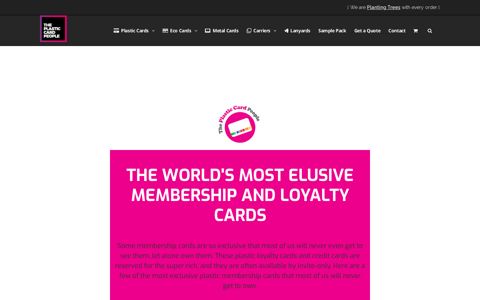 The World's Most Elusive Membership And Loyalty Cards ...