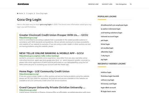 Gccu Org Login ❤️ One Click Access - iLoveLogin