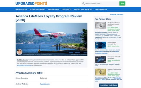 Avianca LifeMiles Loyalty Program In-Depth Review [Updated ...