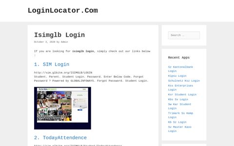 Isimglb Login - LoginLocator.Com
