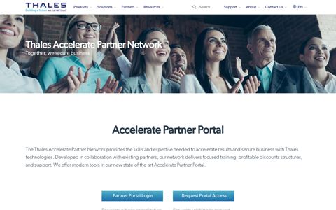 Thales Accelerate Partner Network - Partner Portal Login ...