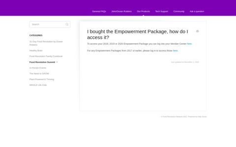 I bought the Empowerment Package, how do I access it ...