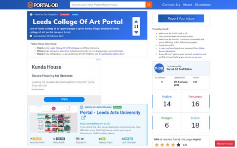 Leeds College Of Art Portal