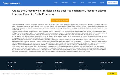 Create the Litecoin wallet register online best free exchange ...