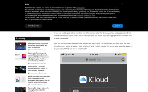 How to Login to iCloud.com Using Your iPhone or iPad ...