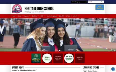 Heritage High School: Home