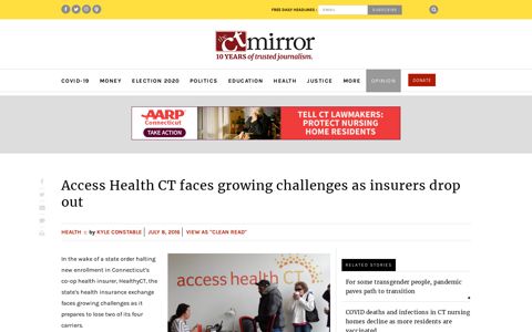 Access Health CT faces growing challenges as insurers drop out