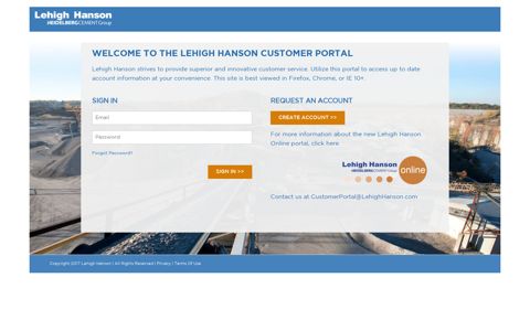 LH Portal | Sign In - Lehigh Hanson