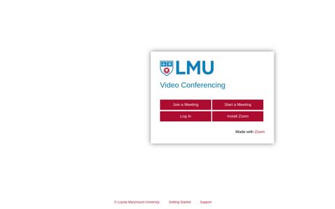 Loyola Marymount University | Zoom Video Conferencing ...