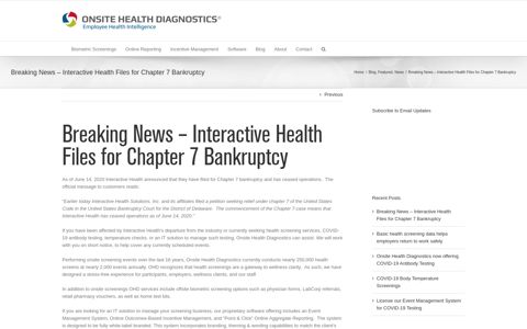 Breaking News - Interactive Health Files for Chapter 7 ...
