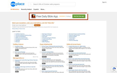 Christian Newsletters - Free Email Newsletters From ...