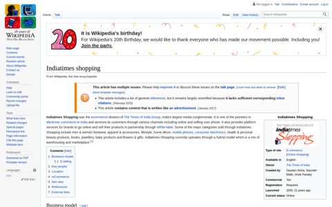 Indiatimes shopping - Wikipedia
