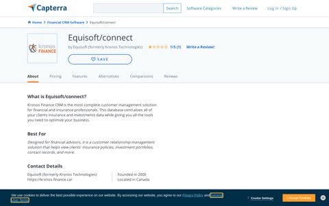 Equisoft/connect Reviews and Pricing - 2020 - Capterra