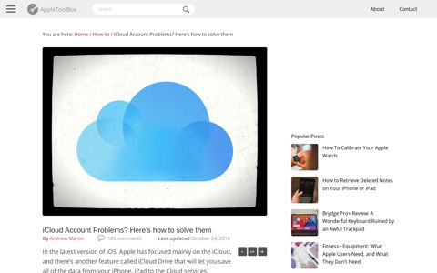 iCloud Account Problems? Here's how to solve them ...