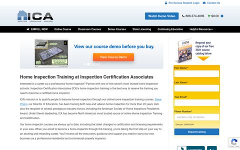 Home Inspection Schools | Home Inspection Training Online ...