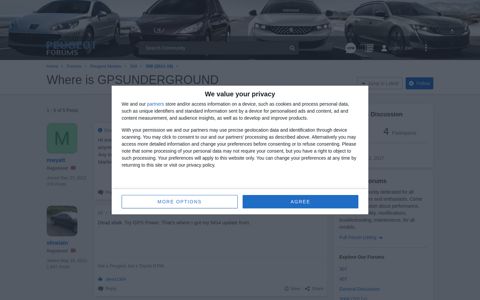 Where is GPSUNDERGROUND | Peugeot Forums