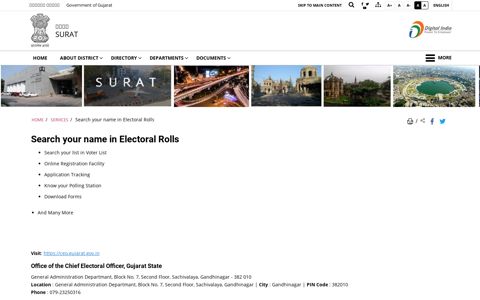 Search your name in Electoral Rolls | District Surat ...