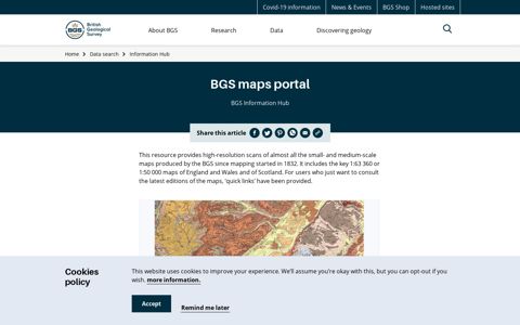 BGS maps portal - British Geological Survey