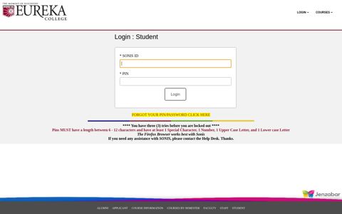 Student Login - Eureka College
