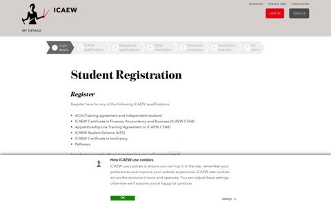 Student registration - ICAEW - ICAEW.com