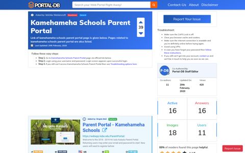 Kamehameha Schools Parent Portal