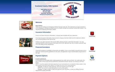 Kootenai County EMS System - EMS Patient Portal