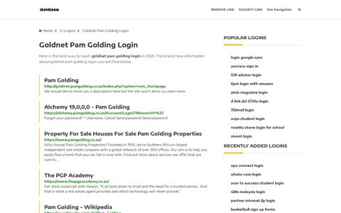 Goldnet Pam Golding Login ❤️ One Click Access - iLoveLogin