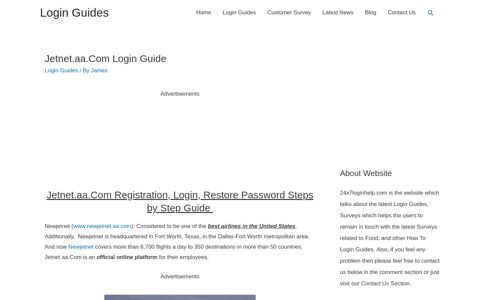 Jetnet.aa.Com Login Guide - Login Guides