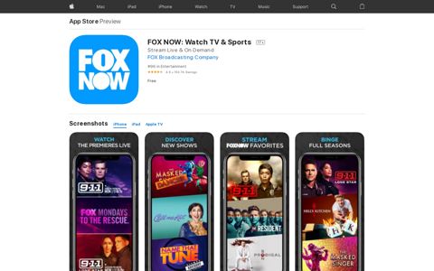 ‎FOX NOW: Watch TV & Sports on the App Store