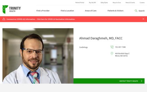 Ahmad Daraghmeh, MD, FACC - Trinity Health