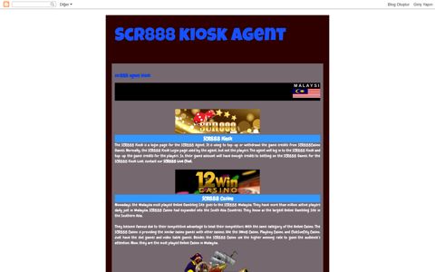 scr888 agent kiosk - Scr888 kiosk agent