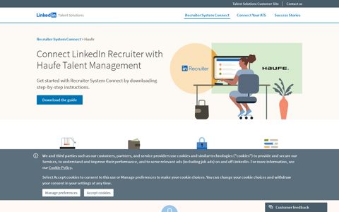 Connect LinkedIn Recruiter with Haufe Talent Management