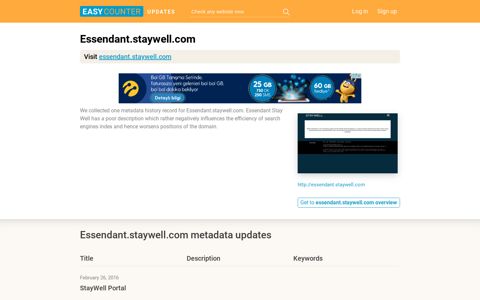 Essendant Stay Well (Essendant.staywell.com) - StayWell Portal