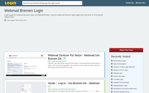 Webmail Bremen Login | Accedi Webmail Bremen - Loginii.com