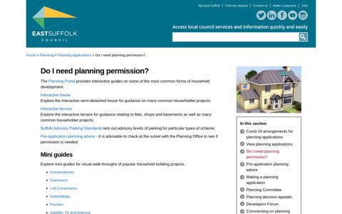 Do I need planning permission? » East Suffolk Council