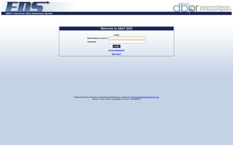 Login - AB&T's Electronic Data Submission (EDS) System - FL ...