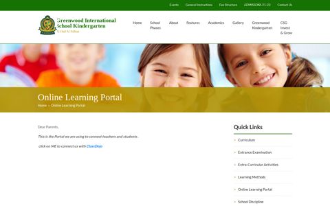 Online Learning Portal – Greenwood International School ...