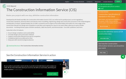 The Construction Information Service (CIS) | IHS Markit