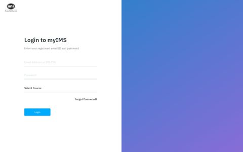 Login – New myIMS Preview