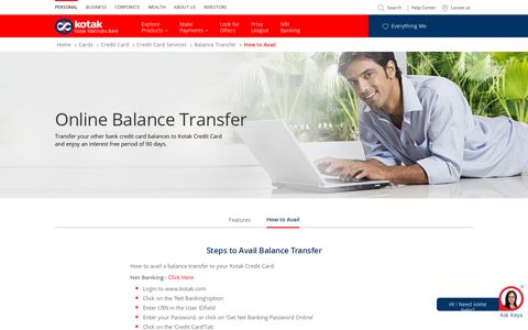 Credit Card, Credit Card Services, Online Balance Transfer ...