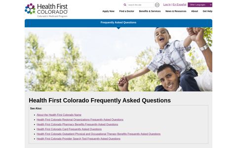 Frequently Asked Questions - Health First Colorado
