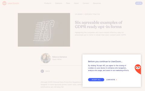 Six agreeable examples of GDPR ready opt-in forms | UserZoom