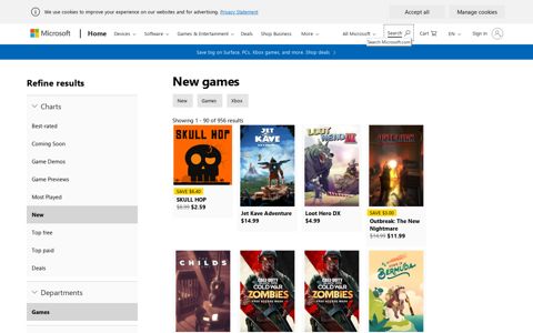 New games - Microsoft Store