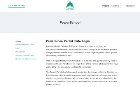 PowerSchool Parent Portal Login - Elk Island Public Schools