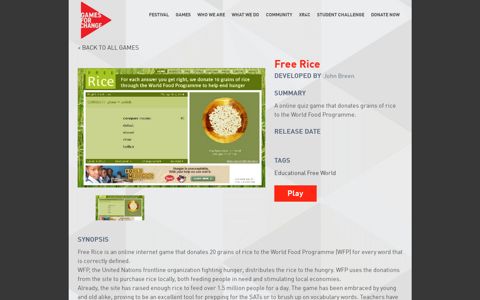 Free Rice - Games For Change
