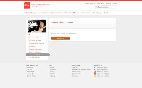 Access the EDT Portal - RSA.ie