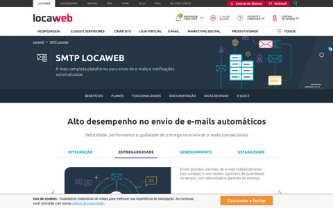 SMTP - Plataforma de envio automático de e-mails ... - Locaweb